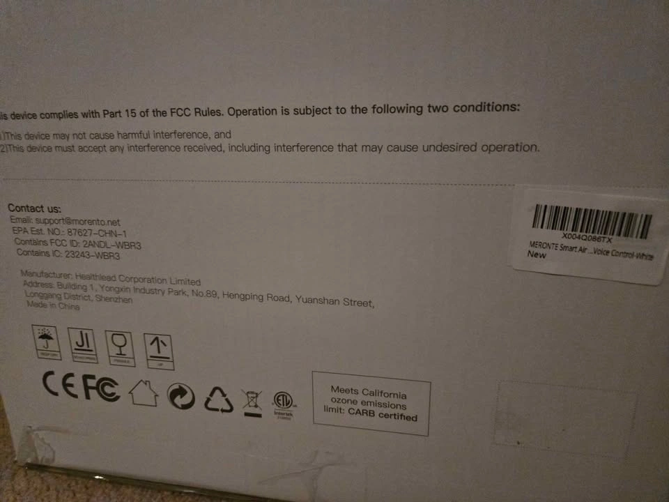 Morento Smart Portable Air Purifier MR7566-WF - photo 3
