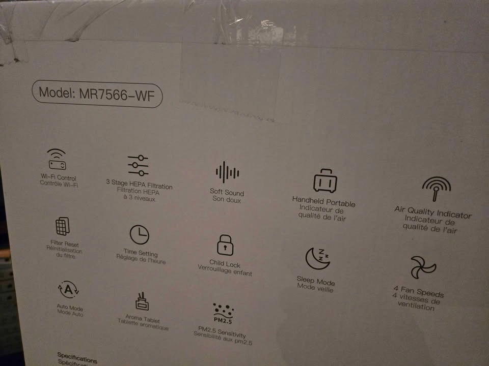 Morento Smart Portable Air Purifier MR7566-WF - photo 4