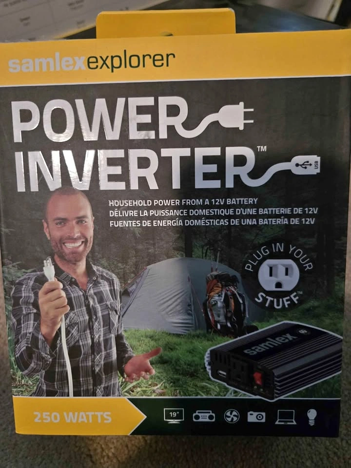 BNIB Samlex Explorer 250 Watt power inverter
