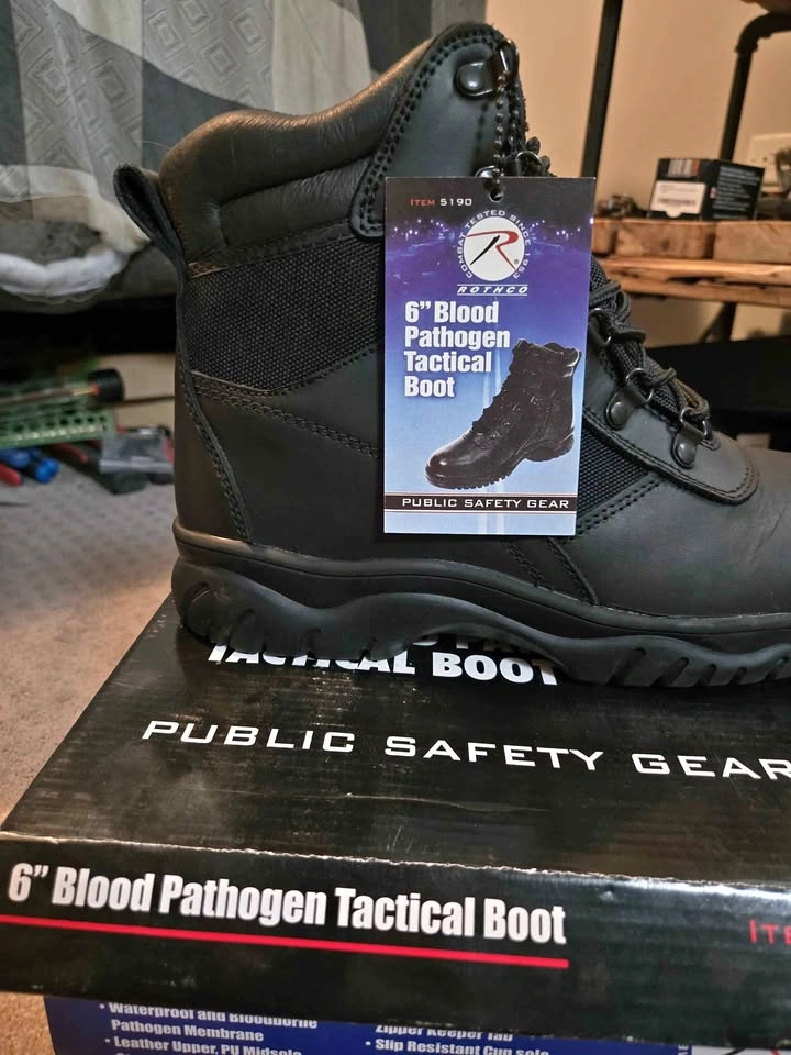 Blood Pathogen Tactical Boots size 8.5
