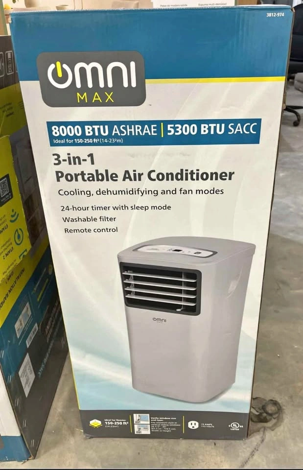 Omni Max 8000 BTU Portable Air Conditioner