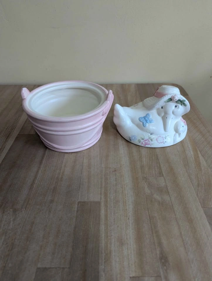 Pfaltzgraff Ceramic Duck Cookie/Butter Jar/Bowl - photo 2