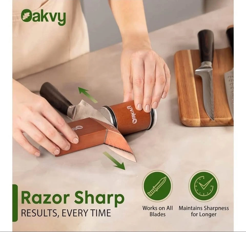 Oakvy Magnetic Manual 20° Fixed-Angle Knife Sharpener - photo 2