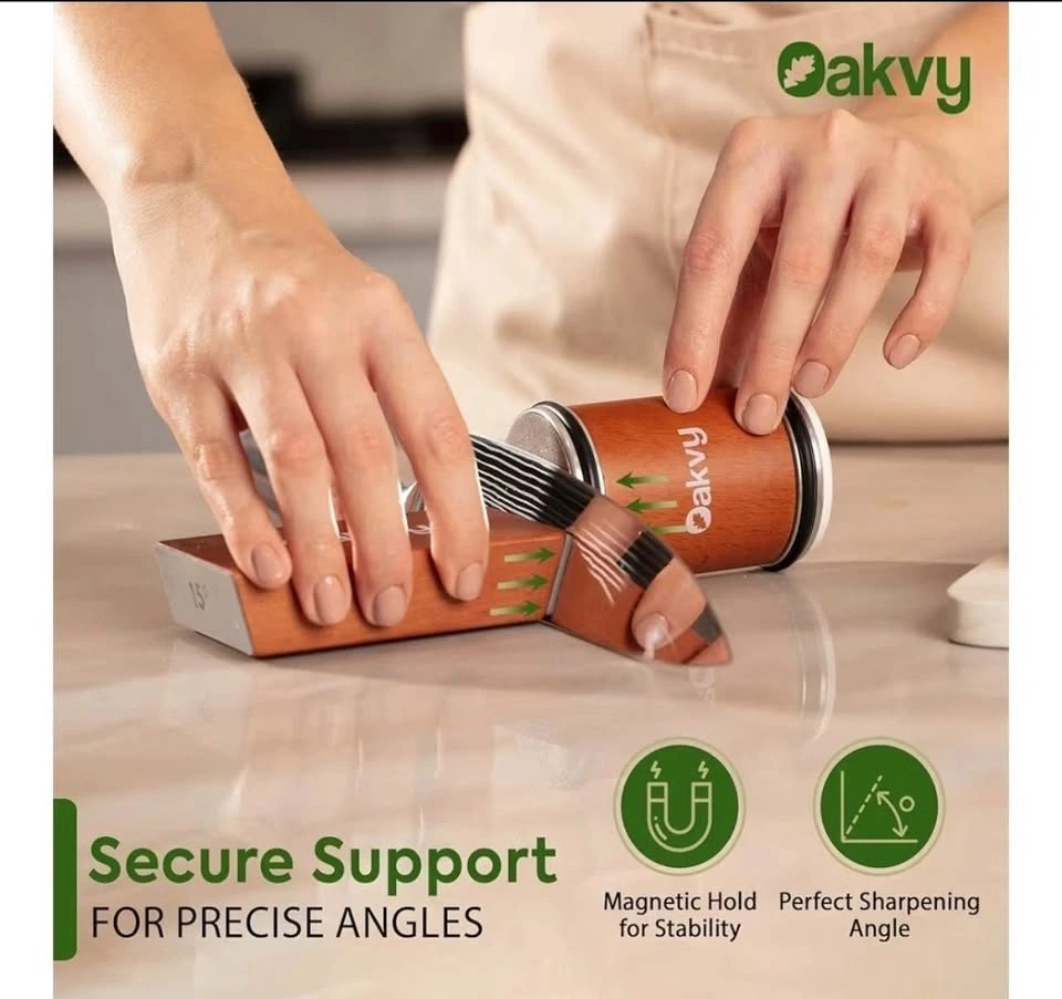 Oakvy Magnetic Manual 20° Fixed-Angle Knife Sharpener - photo 3