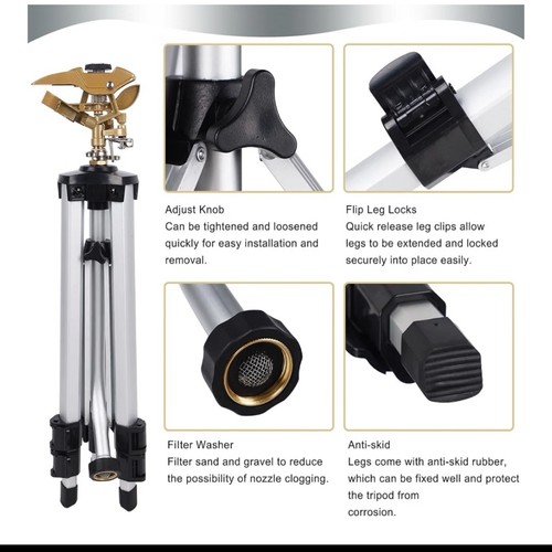 Adjustable Height Tripod Impact Sprinkler 16-37 in - photo 3