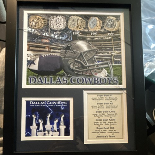 Dallas Cowboys Super Bowl Champions Framed Photo Collage