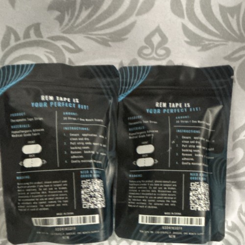 2 Pack REM TAPE Therapeutic Strip Pack 60 Strips for snoring - photo 3
