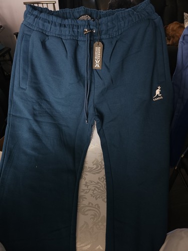 Kangol Men's Blue Cotton Jogger Pants TG/XL - photo 4