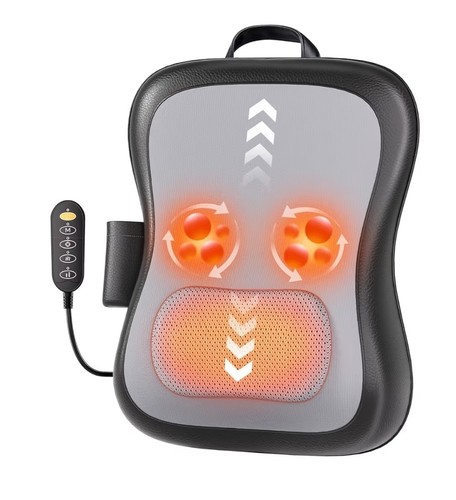 Shiatsu Back Massager w/ Heat, 15 Min Timer, 3 Modes, 2 Intensit - photo 3