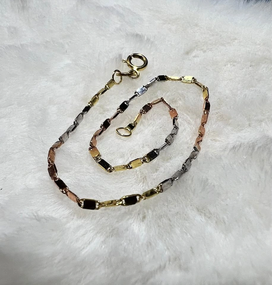 10k Gold Tri-Color Italy Bracelet