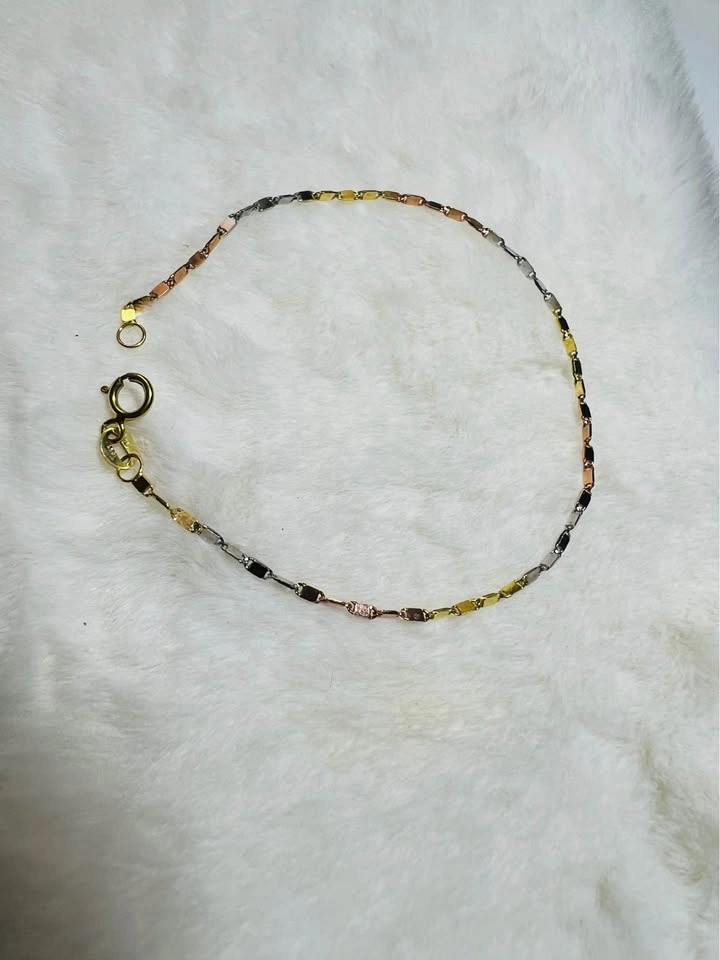 10k Gold Tri-Color Italy Bracelet - photo 2