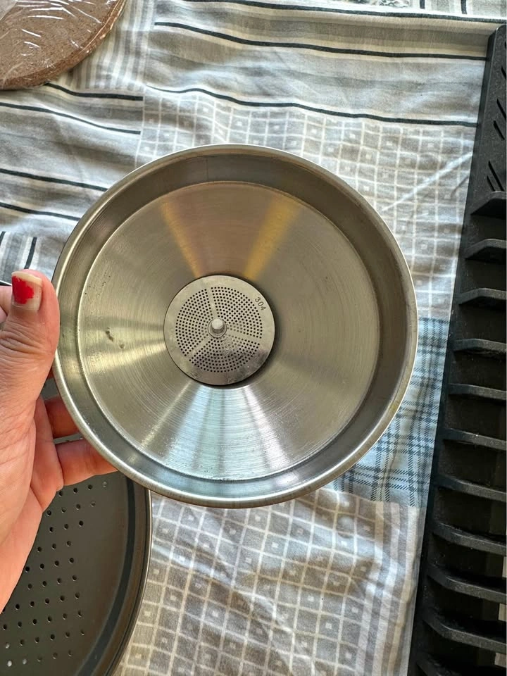 Moving sale: Steel oil strainer