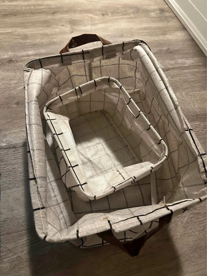 Multiuse storage baskets