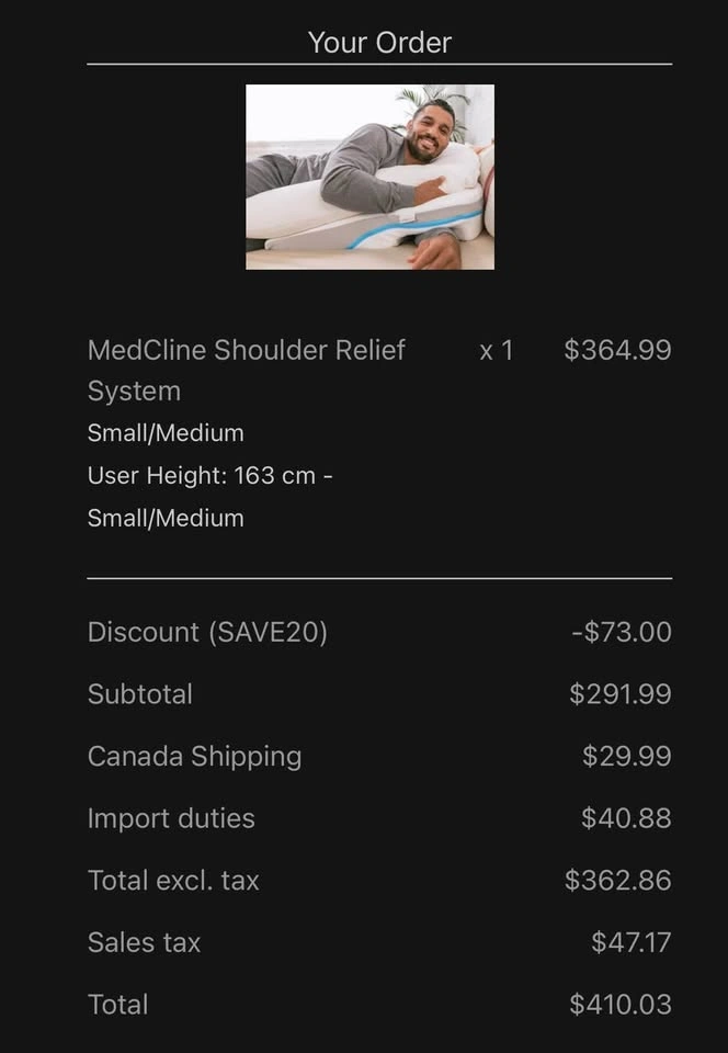 MedCline Shoulder Relief System - photo 4