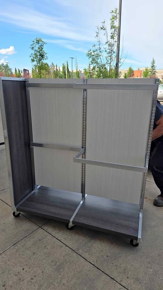 Commercial Retail Display Fixture on Wheels – Heavy Duty