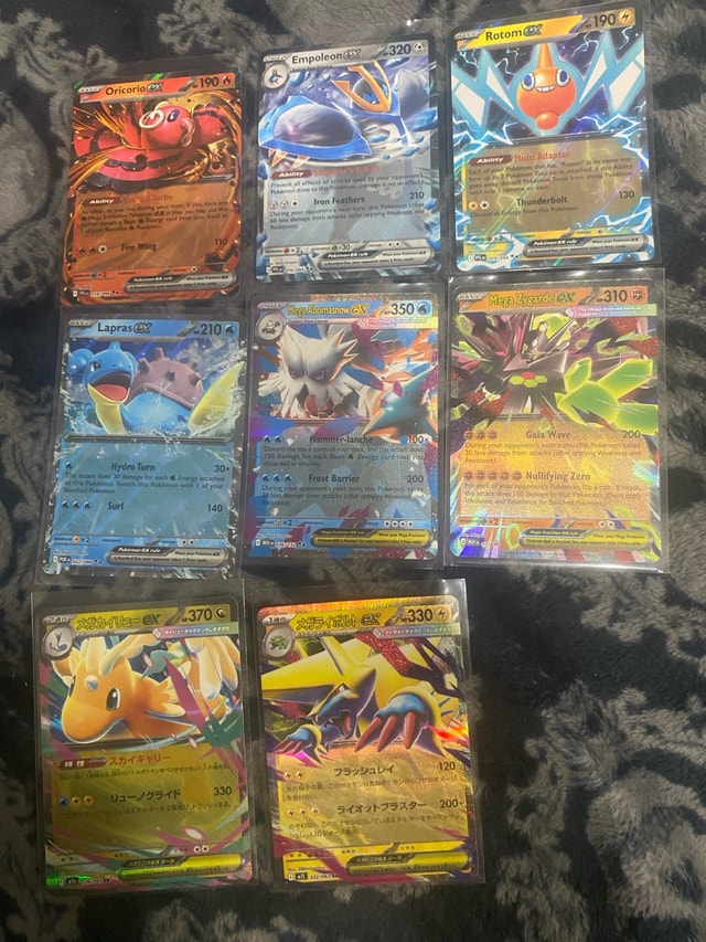 Pokémon EX Cards 8 NM