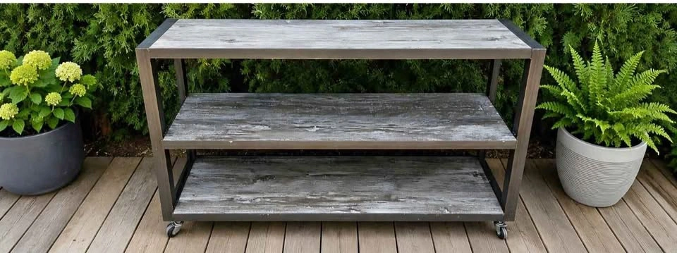 Handcrafted Industrial Kitchen Island | Console Table