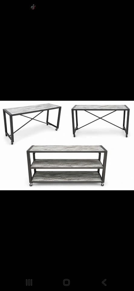 Handcrafted Industrial Kitchen Island | Console Table - photo 2
