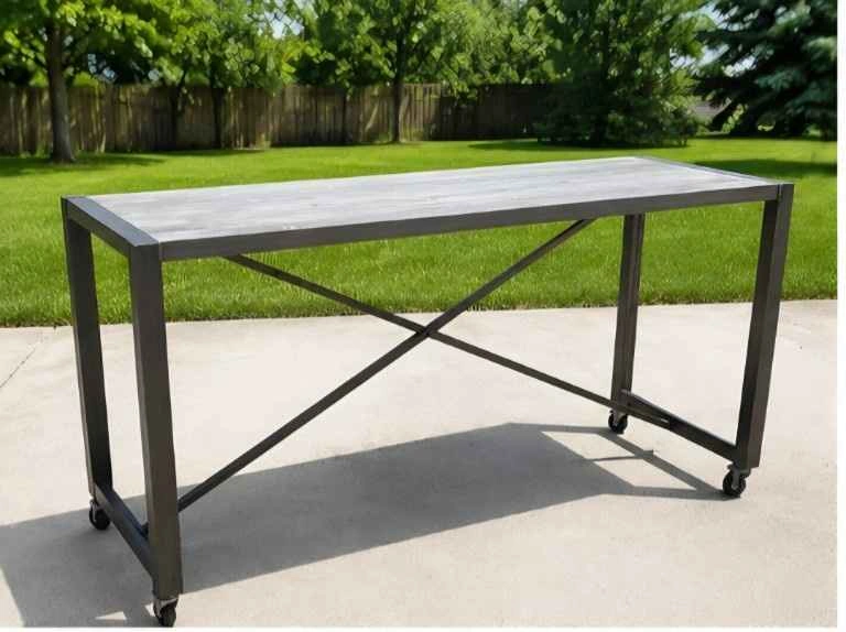 Handcrafted Industrial Kitchen Island | Console Table - photo 3