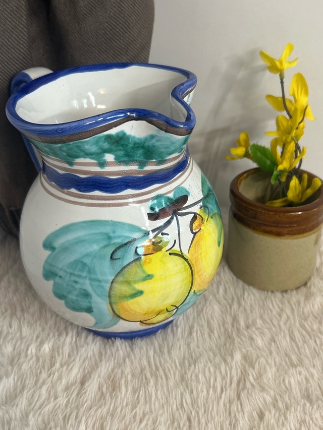 MCM Italian Ceramic Pitcher 7”
