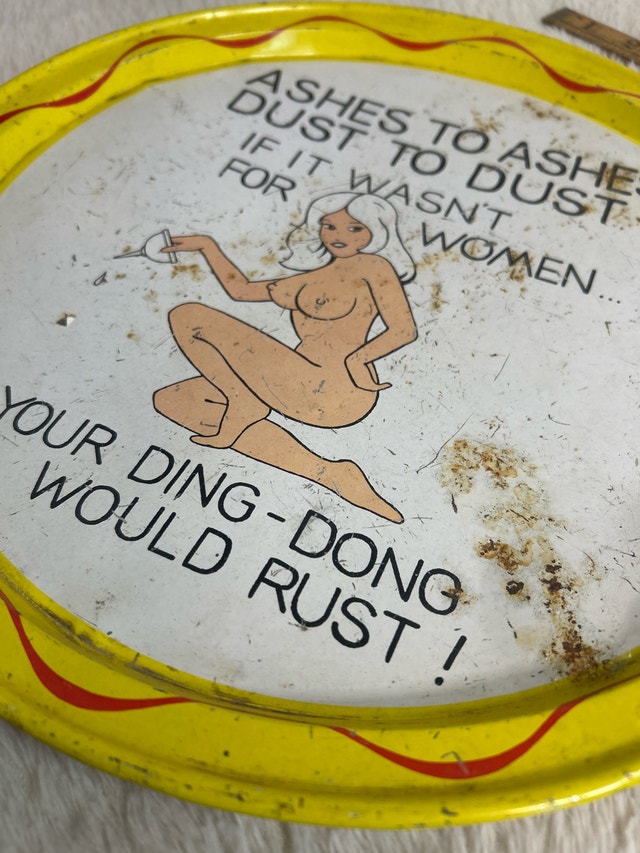1950’s Naughty Tin Plate 13” - photo 2