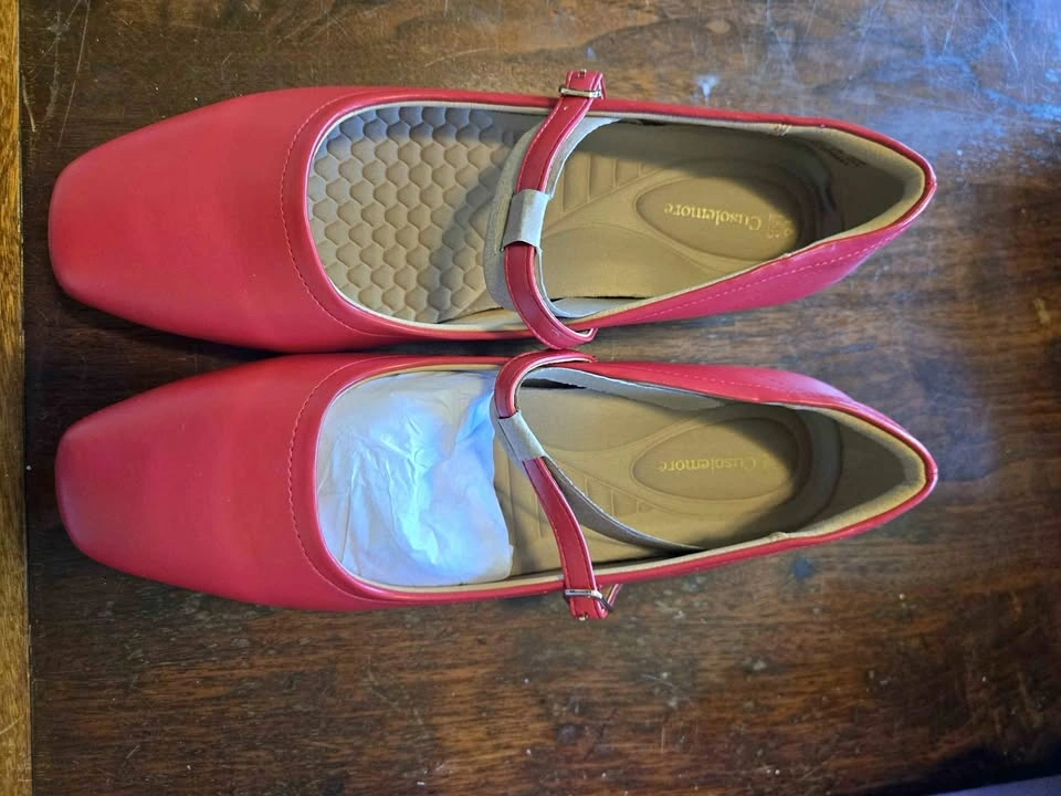 Ladies Red Mary Jane Shoes