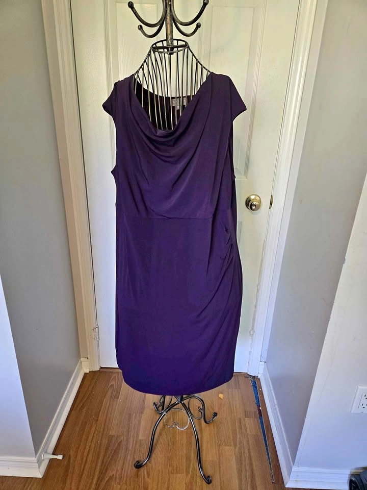 Ladies Faux Wrap Dress