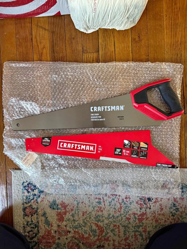 CRAFTSMAN 20” Fine Finish Hand Saw – Like New