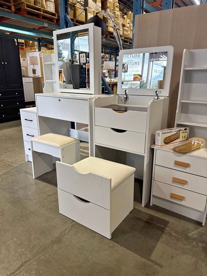 C5233 DR011 Multi-Function Flip-Top Vanity & Storage Cabinet