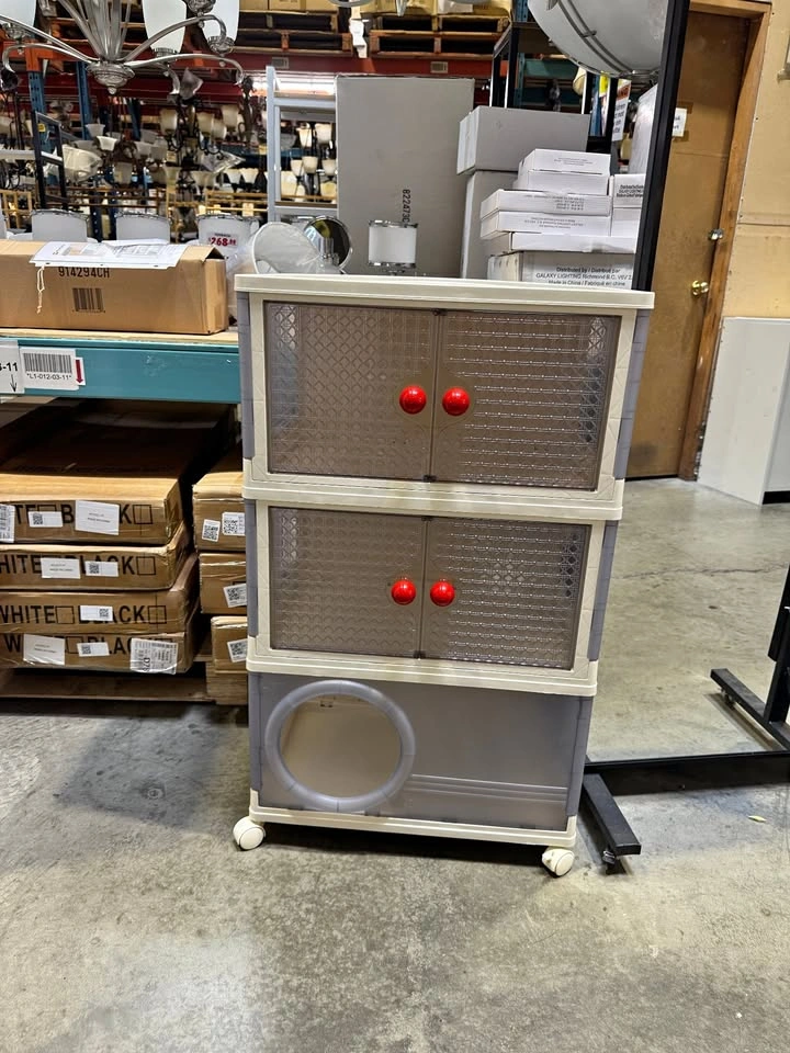 Modern Cat House & Storage Cabinet - Pet Bed