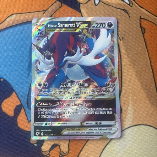 2022 Hisuian Samurott VSTAR 102/189 Pokemon TCG Astral Radiance
