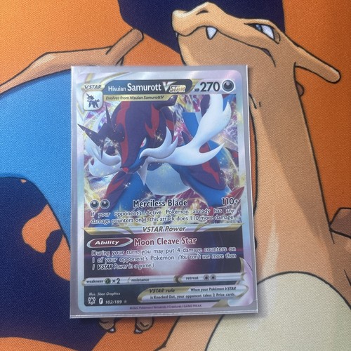 2022 Hisuian Samurott VSTAR 102/189 Pokemon TCG Astral Radiance - photo 3