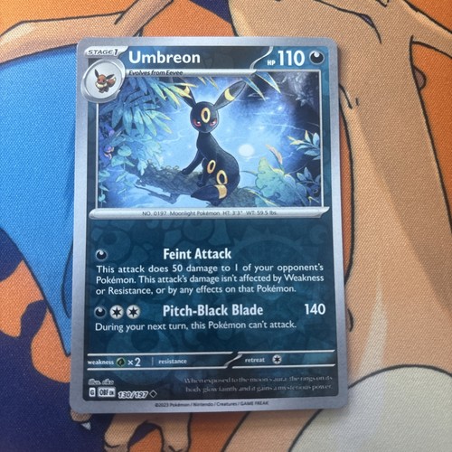 2023 Umbreon 130/197 SV03: Obsidian Flames Regular NM