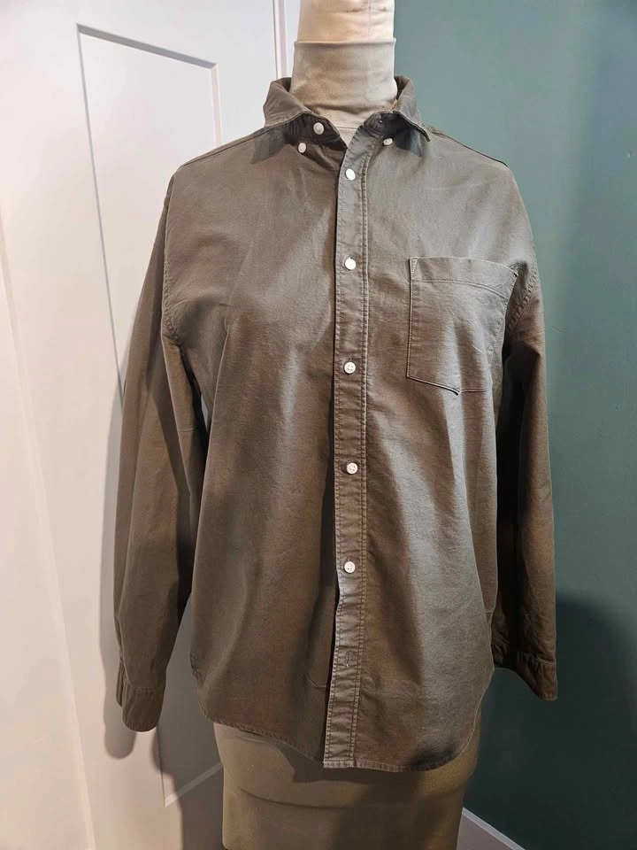 Army Green H&M button up shirt
