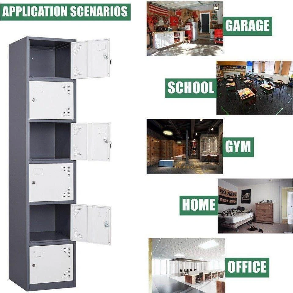 6-Tier Metal Storage Locker Cabinet - photo 4