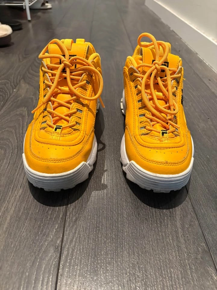 Yellow Fila Disruptors - photo 4