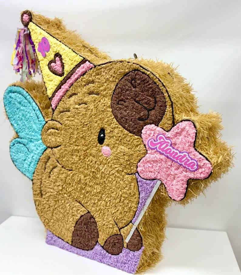 Personalized Capybara Birthday Piñatas - photo 2