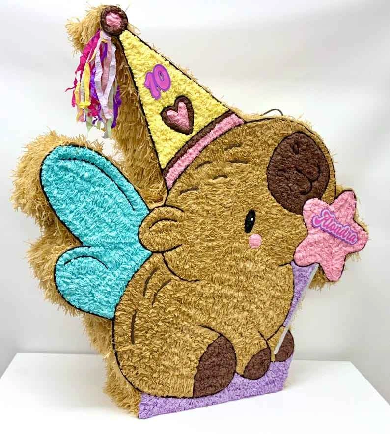 Personalized Capybara Birthday Piñatas - photo 3