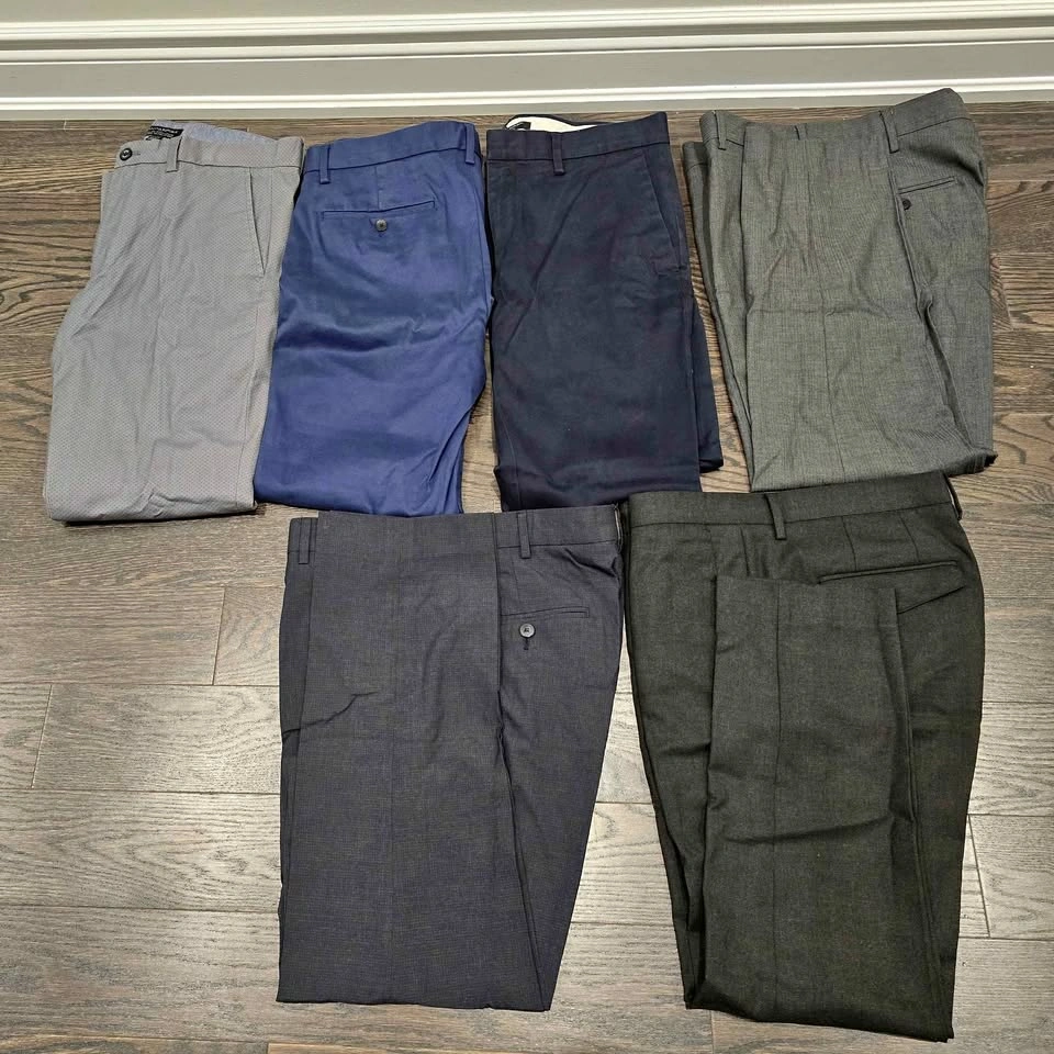 Men's Chino & Dress Pants Bundle – 7 Pairs
