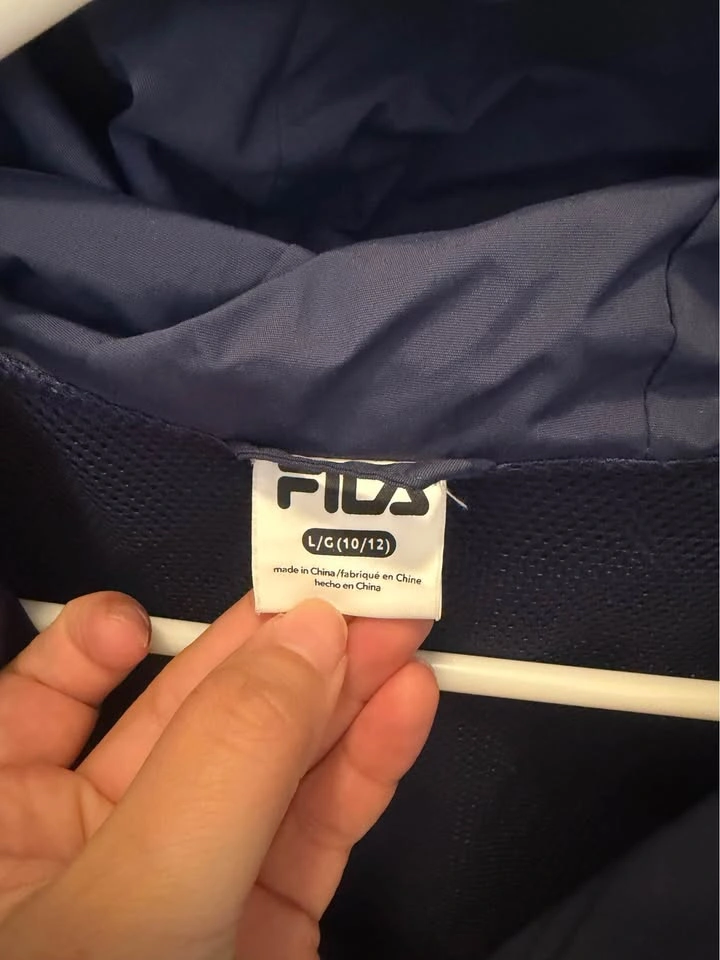 Fila Boys' Windbreaker Jacket. Size Large 10/12. - photo 2