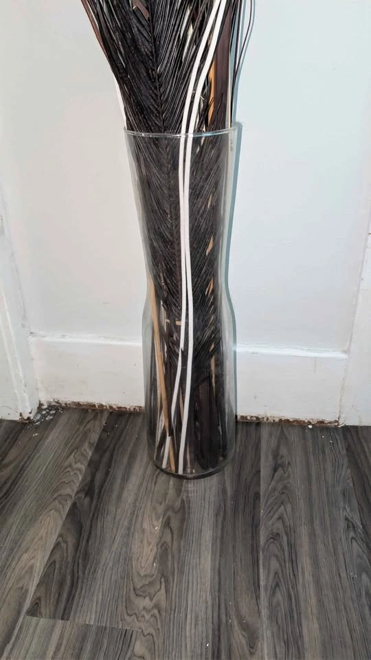 Glass Floor Vase with Decorative Branches - photo 3