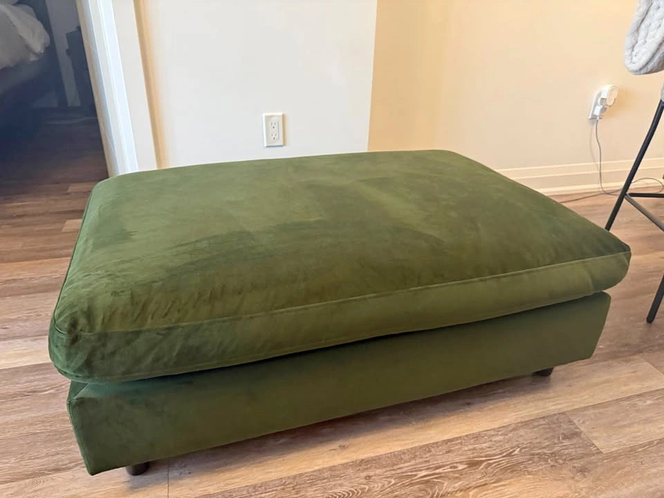 WAYFAIR - Joss & Main Fleetwood 45" Ottoman | Green Velvet