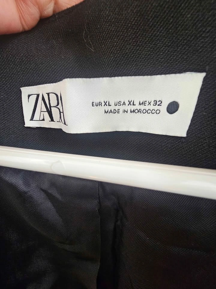 ZARA Black Tailored Waistcoat Vest with Adjustable Gold Buckle - photo 5