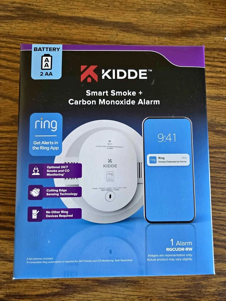 Kidde Smart Smoke and Carbon Monoxide Detector - Ring Enabled