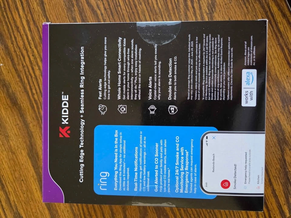 Kidde Smart Smoke and Carbon Monoxide Detector - Ring Enabled - photo 2