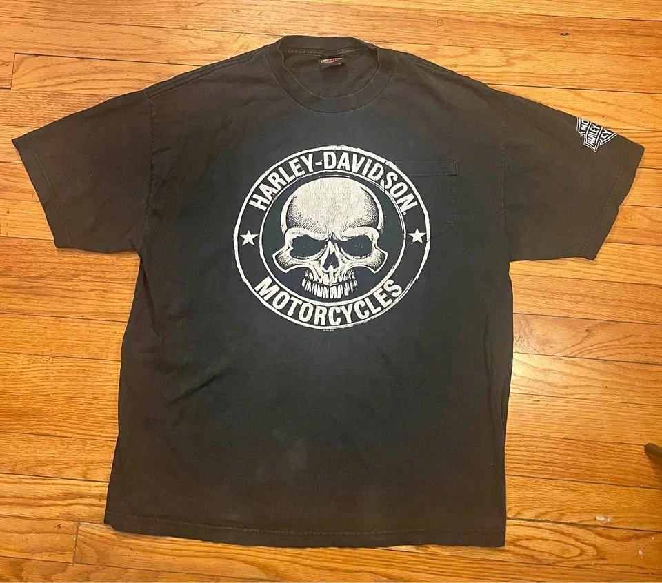 Harley Davidson Graphic Logo T Shirt Size Extra Large