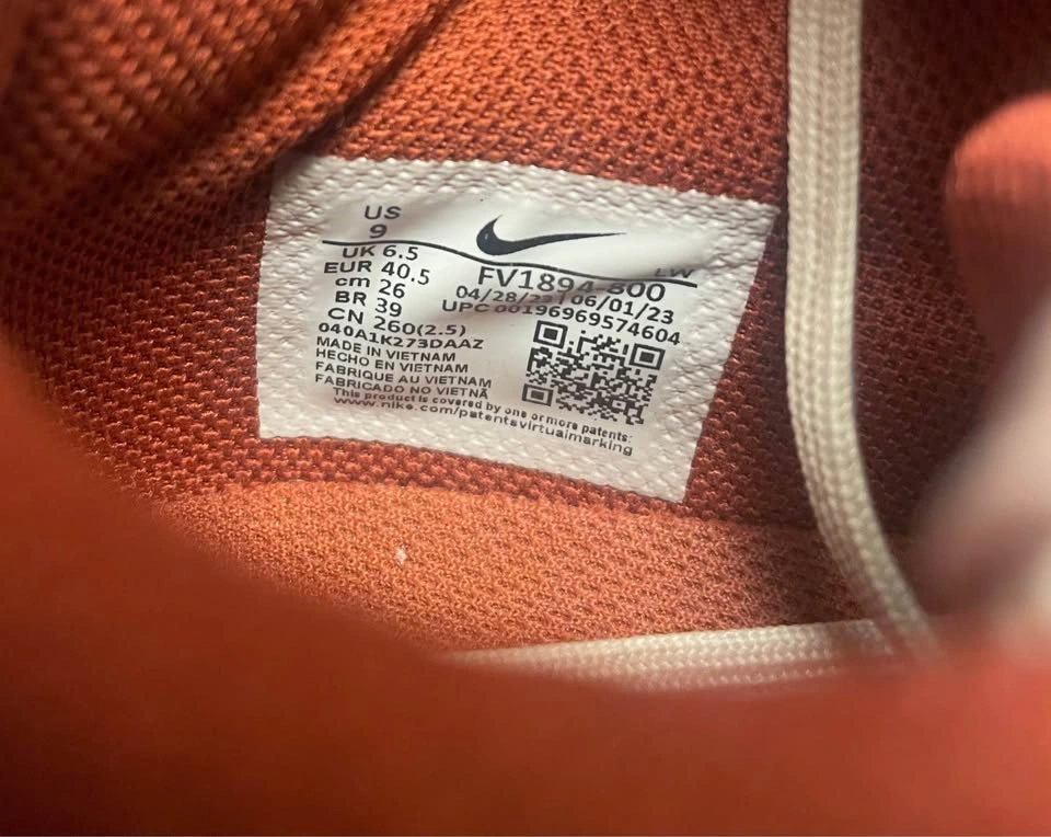 Nike Precision 6 Rugged Orange Light Lemon Twist Size 9 - photo 5