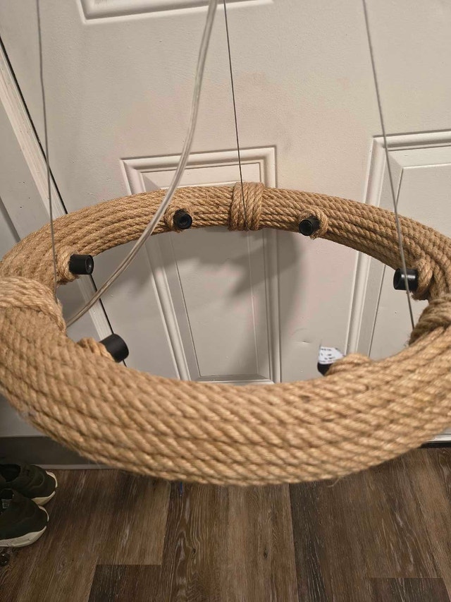 Rustic Rope Chandelier - photo 2