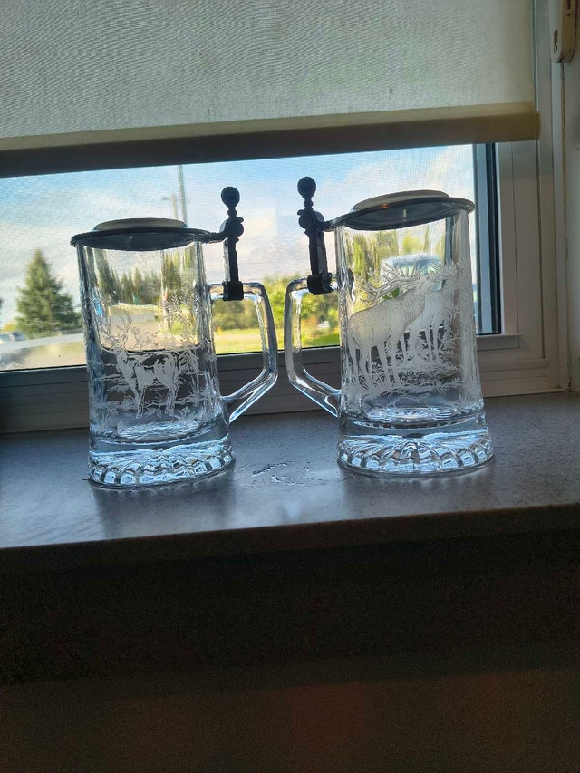 Glass Beer Steins