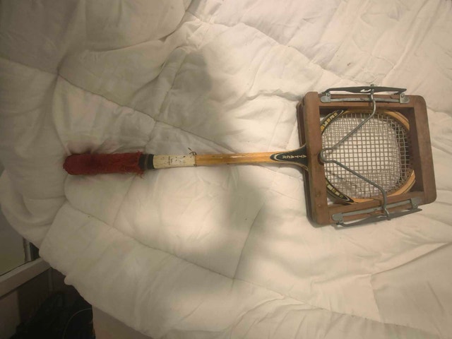 Martin Attack Vintage Wooden Tennis Racket